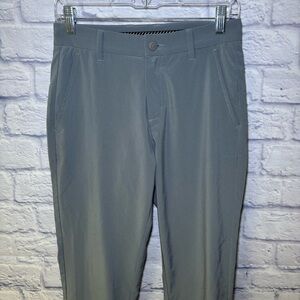 PRIMO Mens Light Gray Stretch Ankle Zip Performance Golf Joggers Pants 28 Short